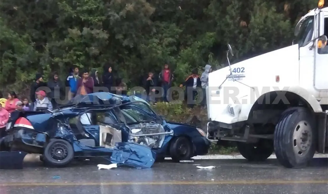 Encontronazo entre Lancer y tráiler