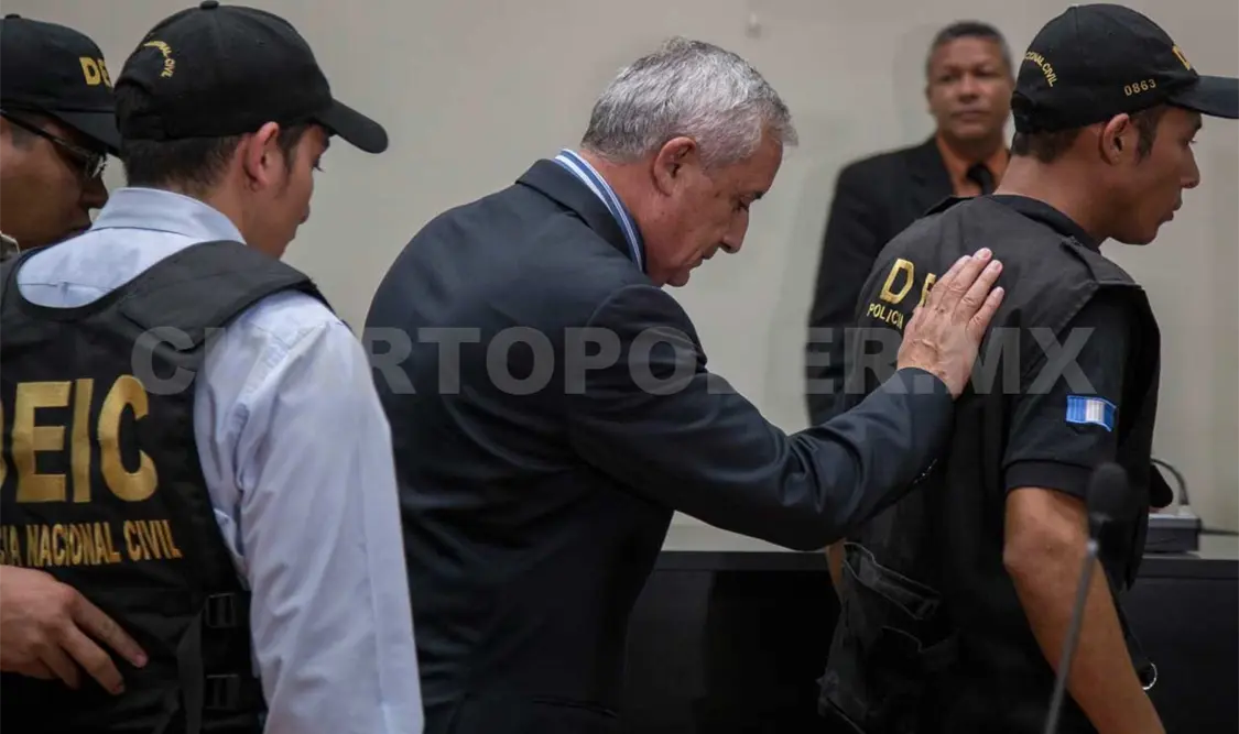Prisión provisional para expresidente de Guatemala
