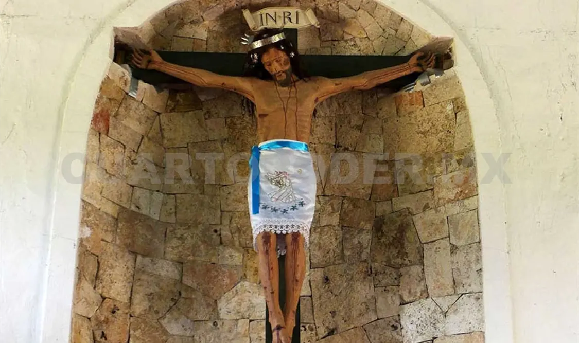 La obra fue atendida in situ; tras el dictamen de su estado de conservación, se llevaron a cabo trabajos de limpieza, resanes y reintegración cromática. Agencias