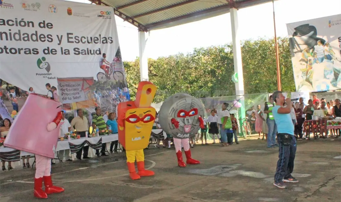 Escuelas certificadas como saludables en Tuxtla Chico. Ramón García / CP