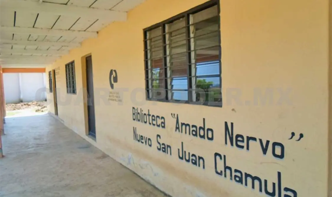 Una de las bibliotecas municipales que hay en el estado de Chiapas. Cortesía