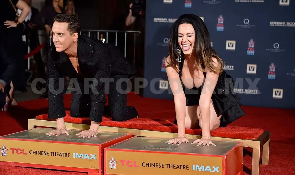 Katy Perry deja huella en Hollywood