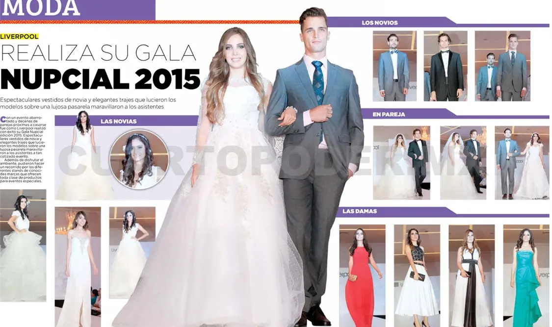 REALIZA SU GALA NUPCIAL 2015