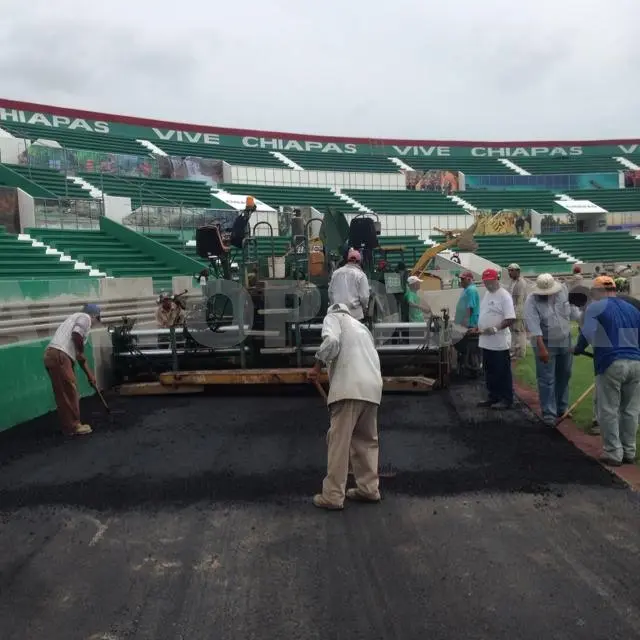Pide que así como se bacheo esta pista deportiva, sean mejoradas las calles de la ciudad capital de Chiapas. Cortesía. CP