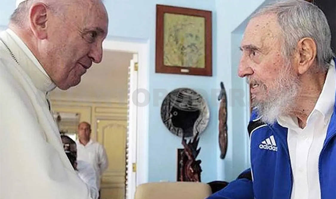 Papa Francisco y Fidel Castro se reúnen