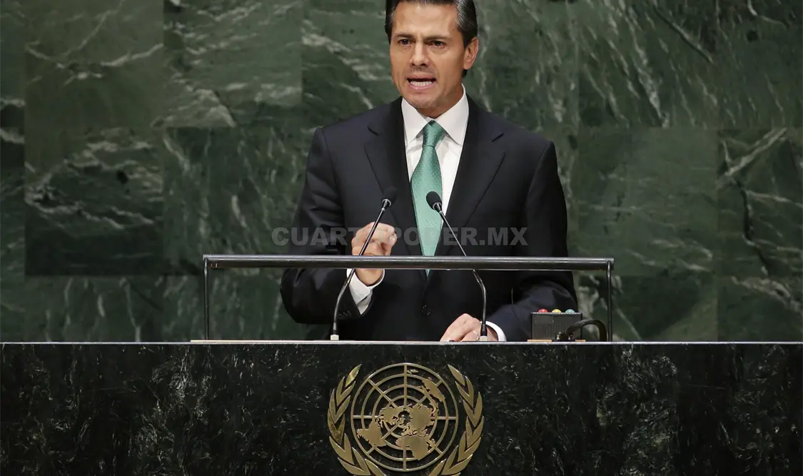 En la Asamblea de la ONU, el presidente Peña Nieto planteará el objetivo número 16, que busca promover sociedades justas e incluyentes.