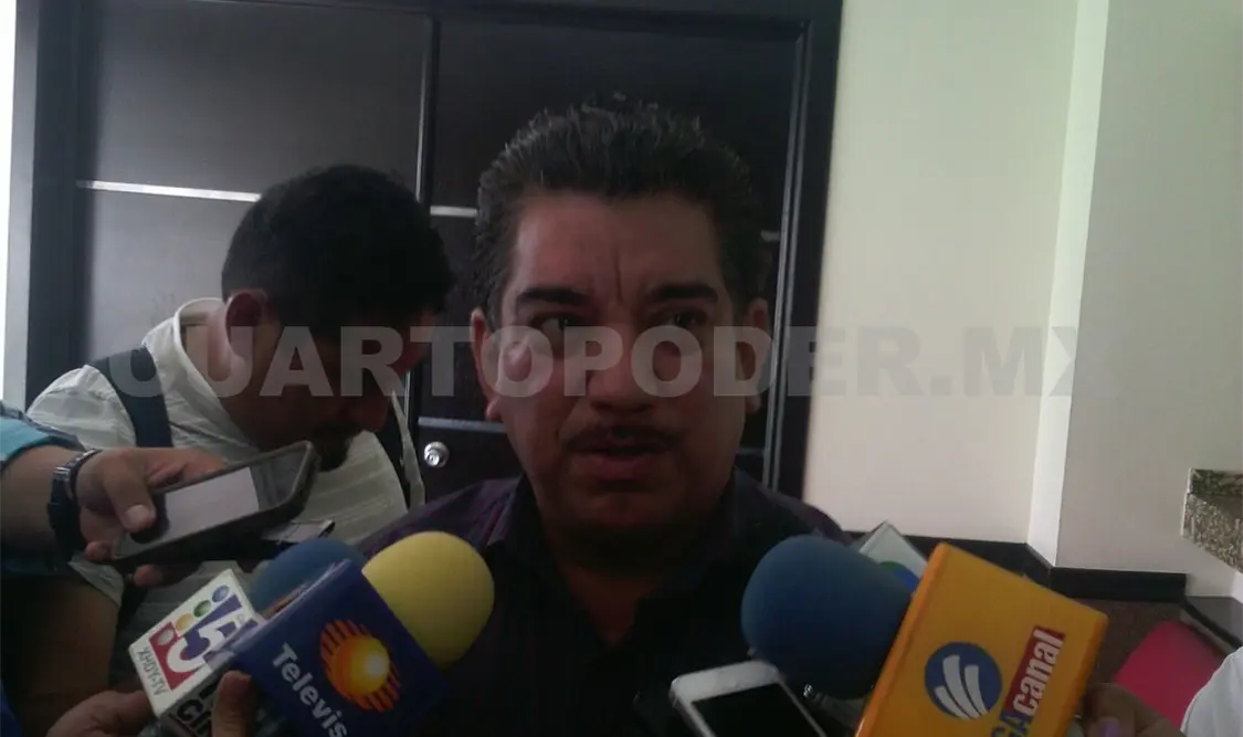 Julio César León Campuzano, directivo de la Sección 40 del SNTE. Cortesía. CP