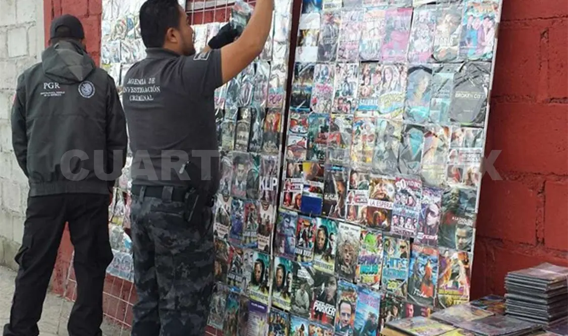 Decomisan CD’s y DVD’s apócrifos del mercado informal