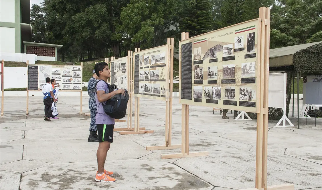 En este evento deportivo que se realiza para festejar 110 años de la creación de la Fuerza Área, el público podrá presenciar una exposición fotográfica. Guillermo Ramos/CP