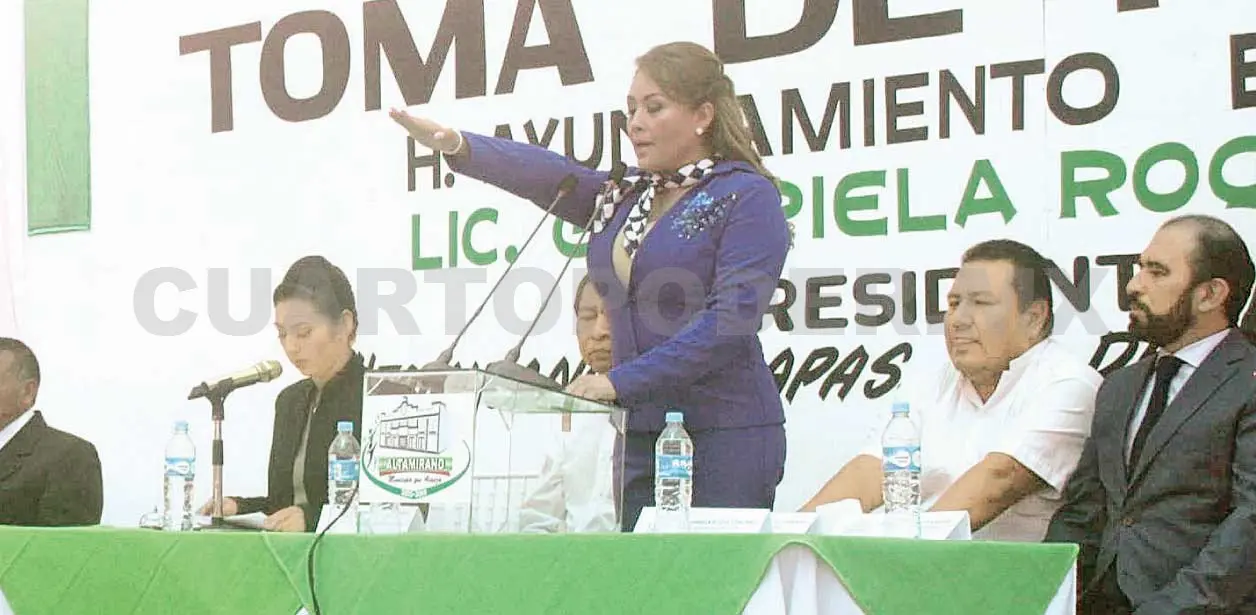 Adelanta la presidenta municipal su toma de protesta, en Altamirano