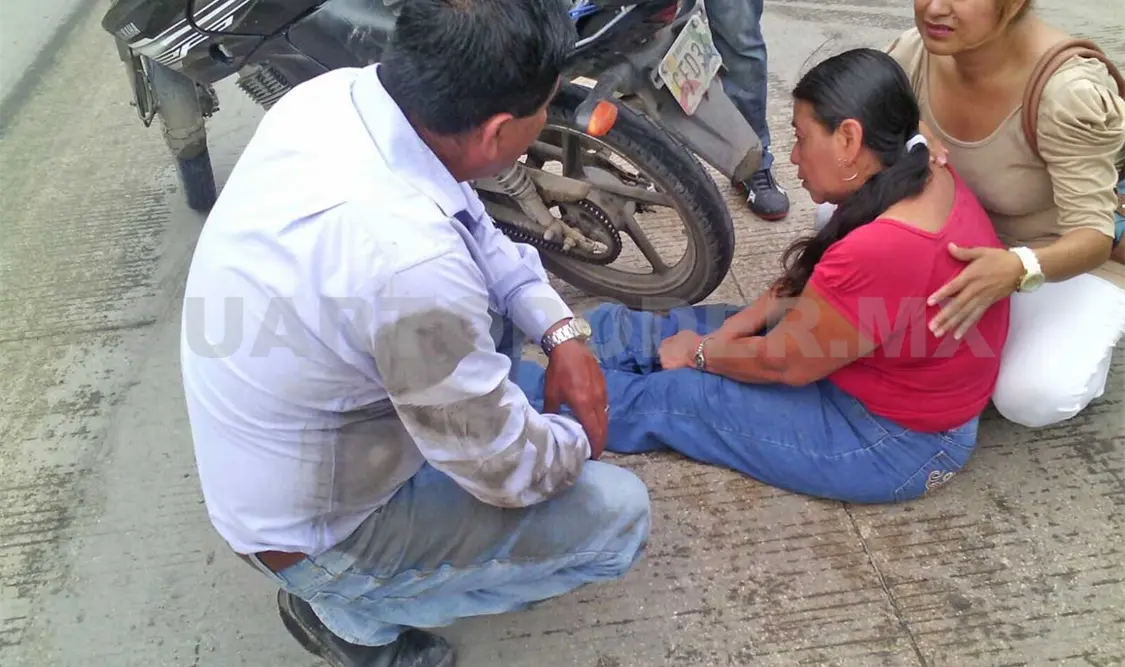 Lesionados por coladera abierta