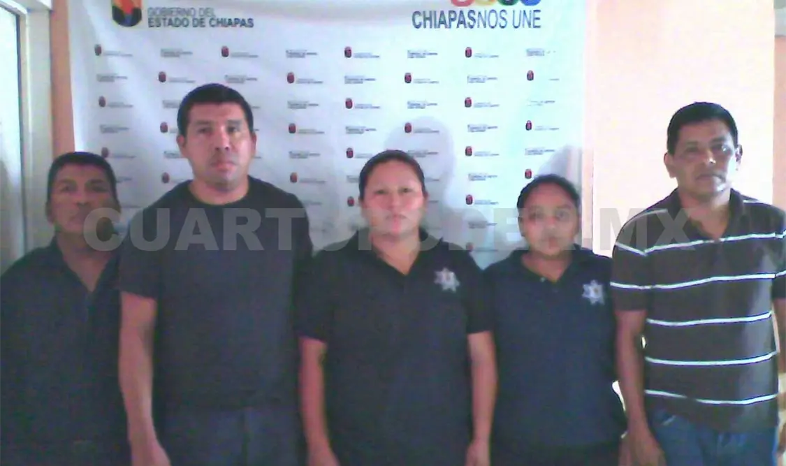 Policías involucrados en la fuga del cantonero Juan Javier Díaz Ovando. Ramiro López / CP
