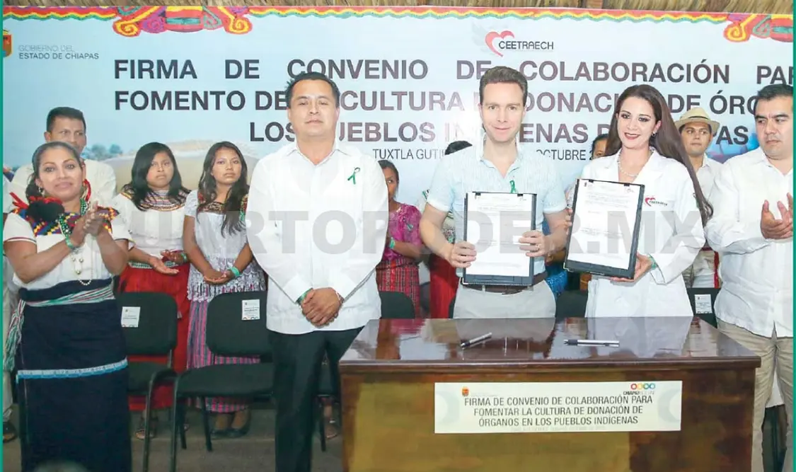 Realizan convenio para donación de órganos