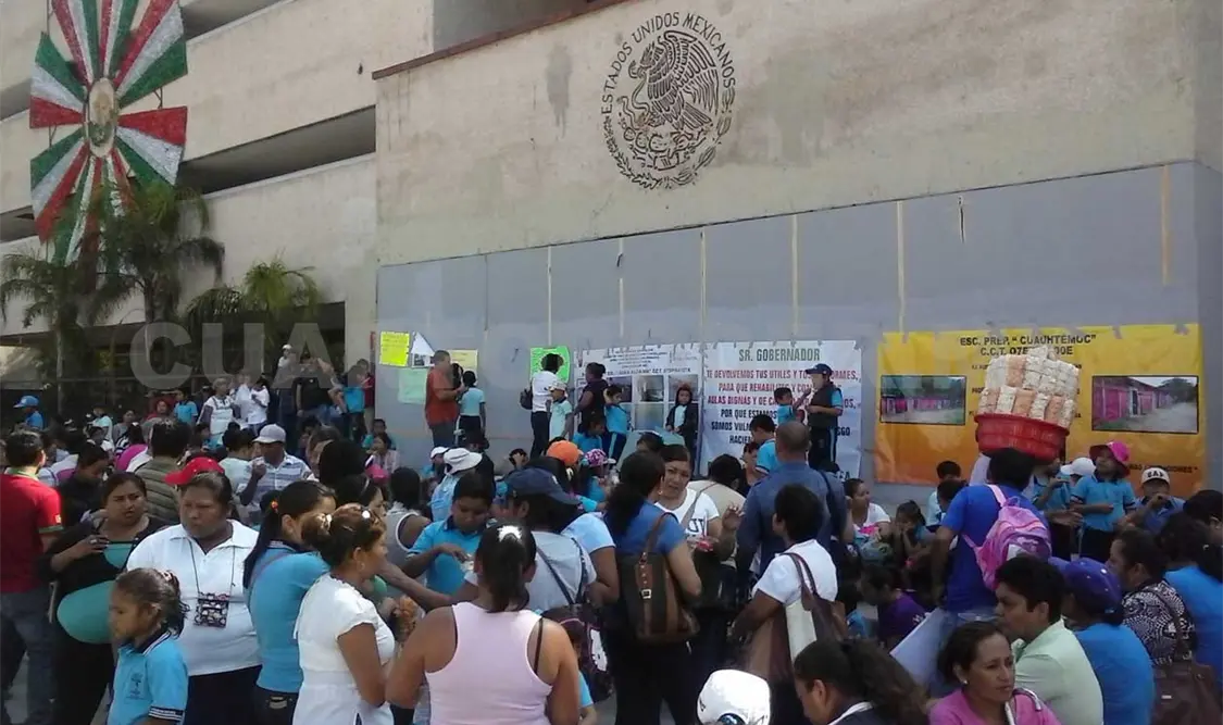 Urge reconstrucción de nueva escuela