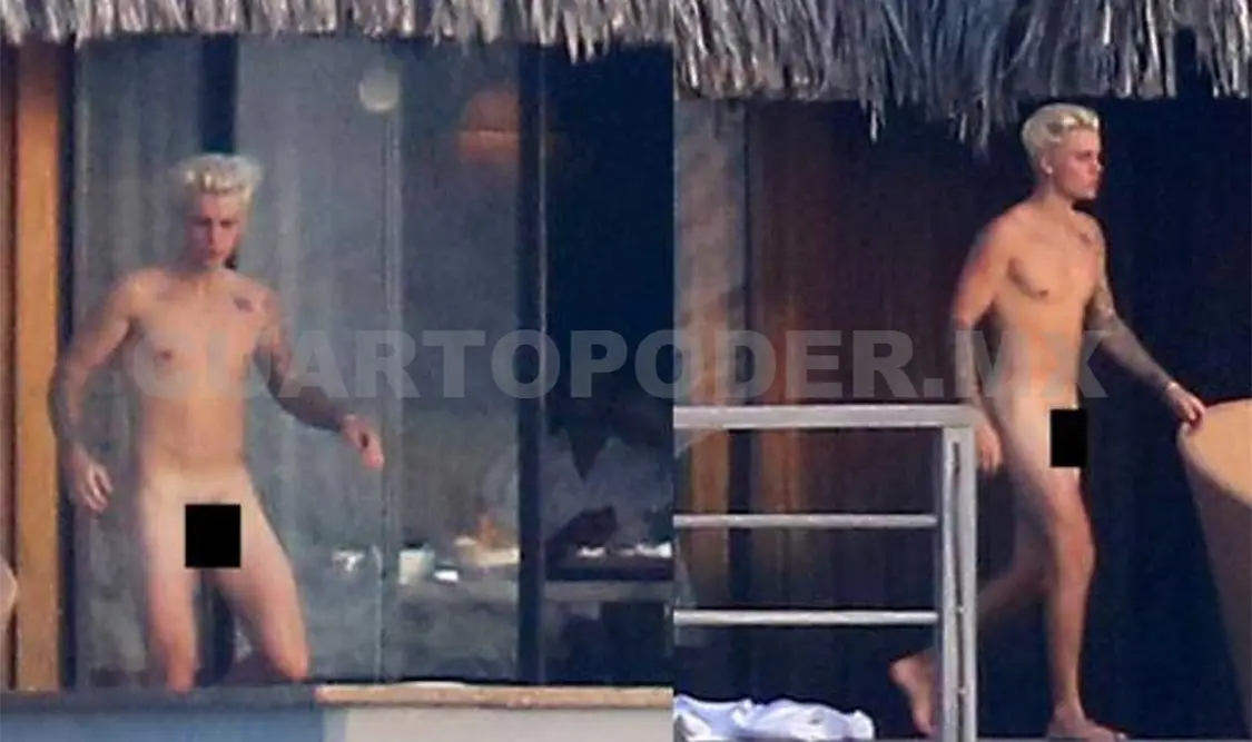 Justin Bieber se pasea sin ropa y muestra de más