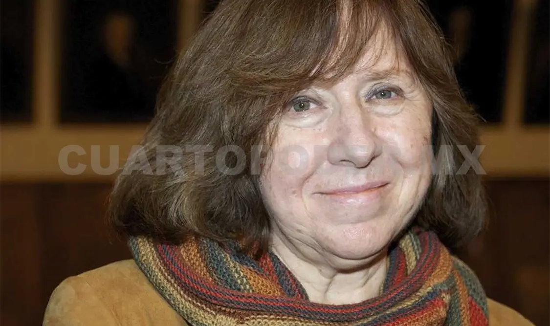 La escritora Svetlana Alexievich, ganadora del premio Nobel de Literatura. Cortesía