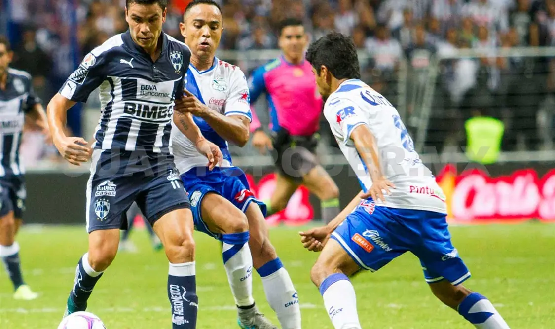 El equipo de Rayados de Monterrey en su partido pendiente del torneo Apertura. Cortesía