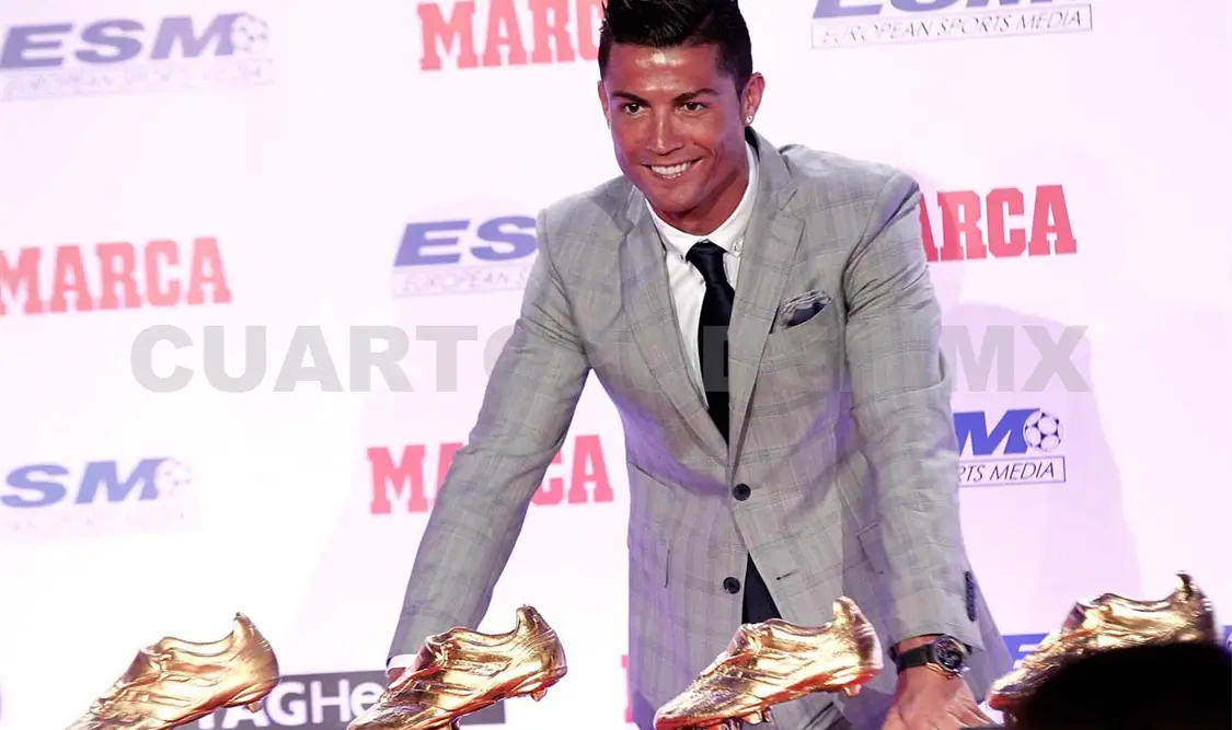 Cristiano Ronaldo recibe su cuarta Bota de Oro