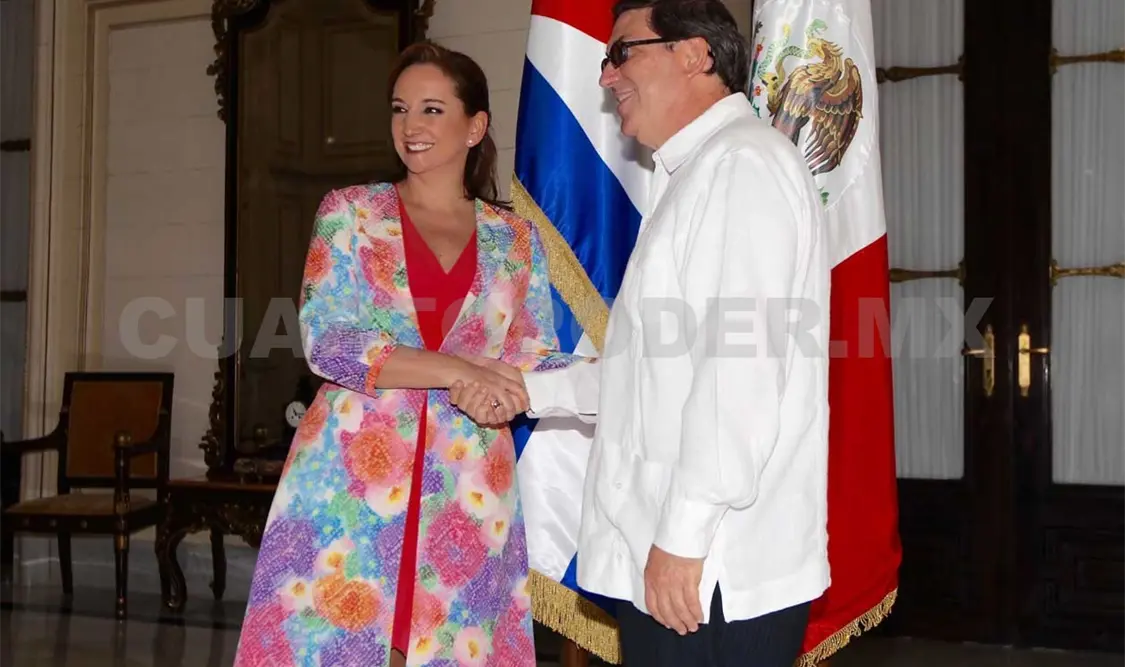 Canciller mexicana visita isla cubana