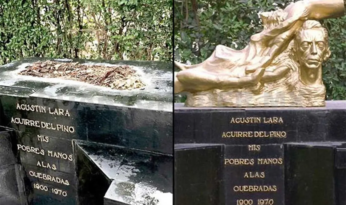 Roban busto de Agustín Lara