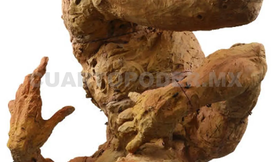 Obra De cabeza, que el artista suele llamar Hugo Sánchez. Agencias
