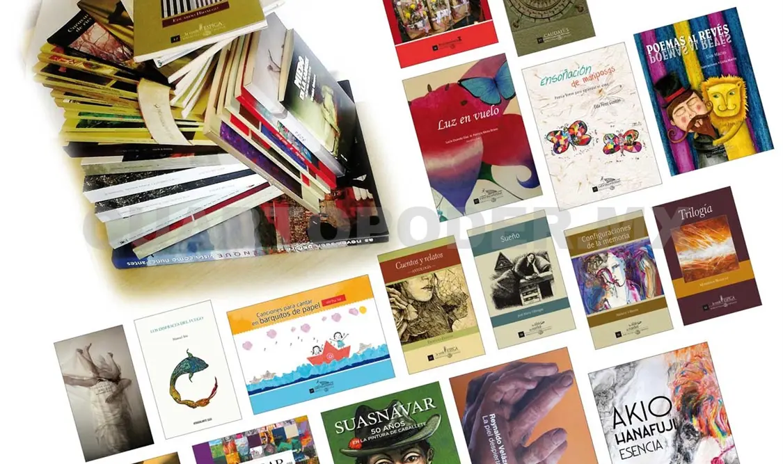 Estos son algunos de los libros que se van a presentar. Cortesía