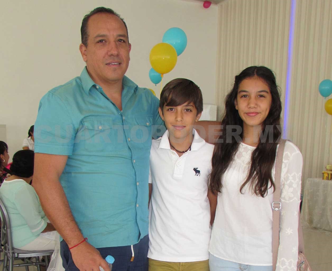 En espera del pequeño Leonardo Antonio