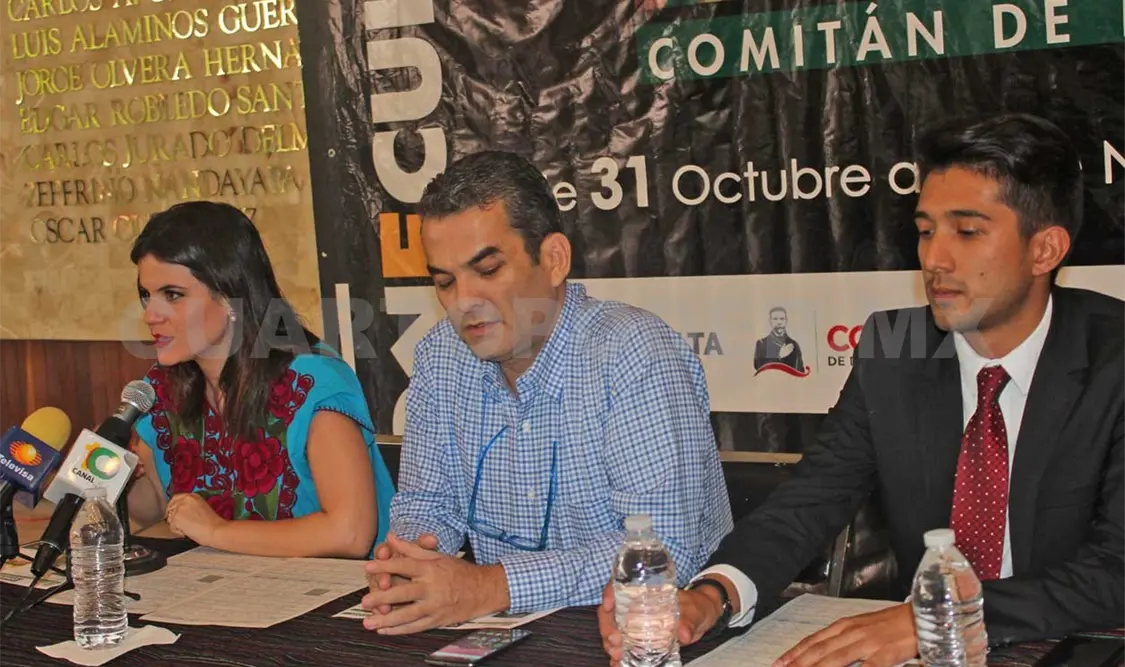 En el anuncio del festival. Mendoza