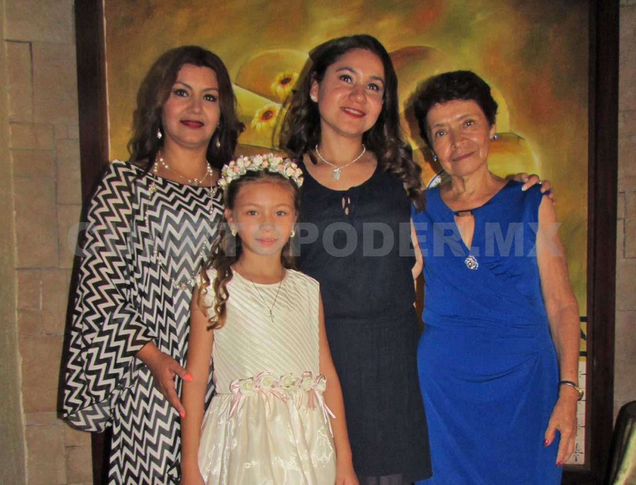 Alexia recibió el sacramento de la comunión