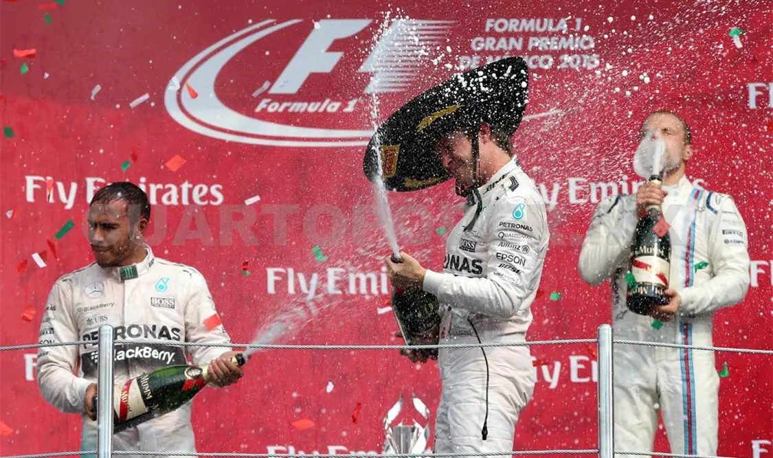 Felicita Peña Nieto al alemán Rosberg por su triunfo
