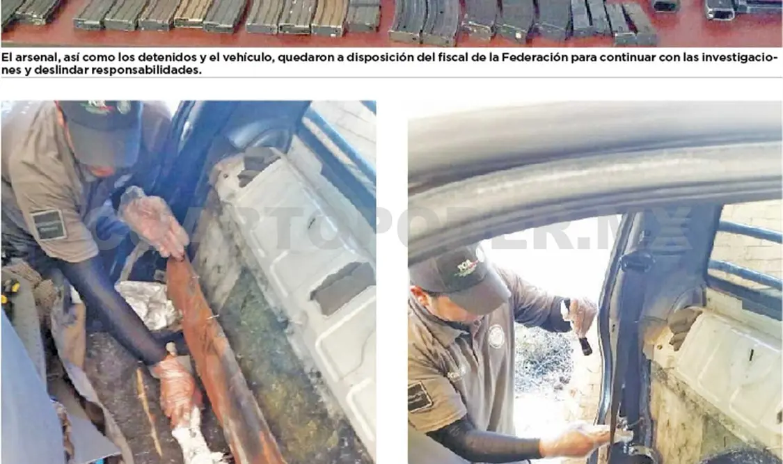 Decomisa PGR arsenal
