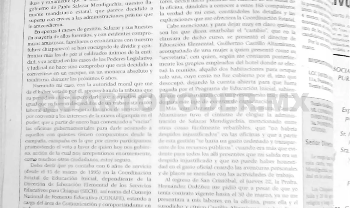Siniestro pasado: Se quejan de despido injustificado por parte del Gobierno