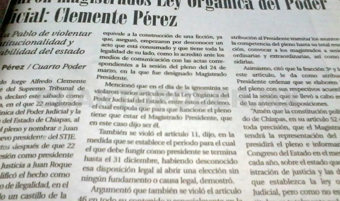 Aspecto de la información publicada en el diario en 2001.CP