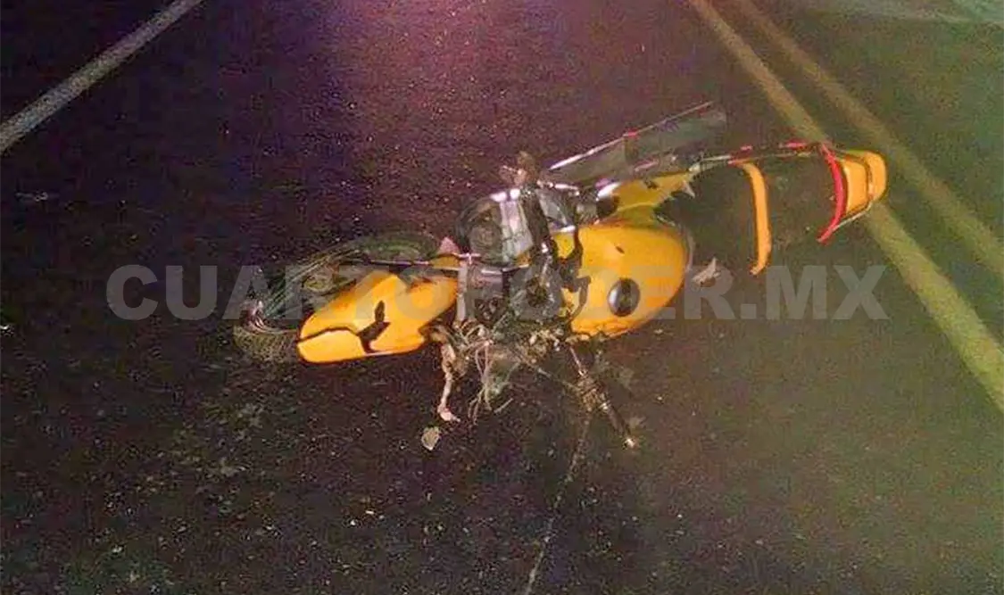 Un motociclista murió atropellado por un auto en el tramo Villaflores-Villacorzo. Dalia Villatoro / CP