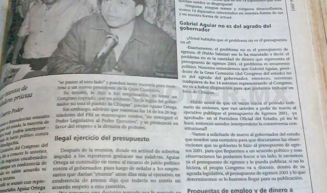 Siniestro pasado: Interpondrán juicio político contra el gobernador