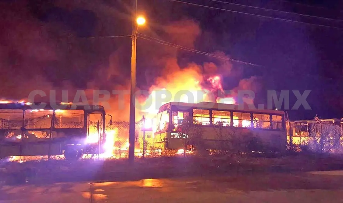 Se incendian 47 autobuses