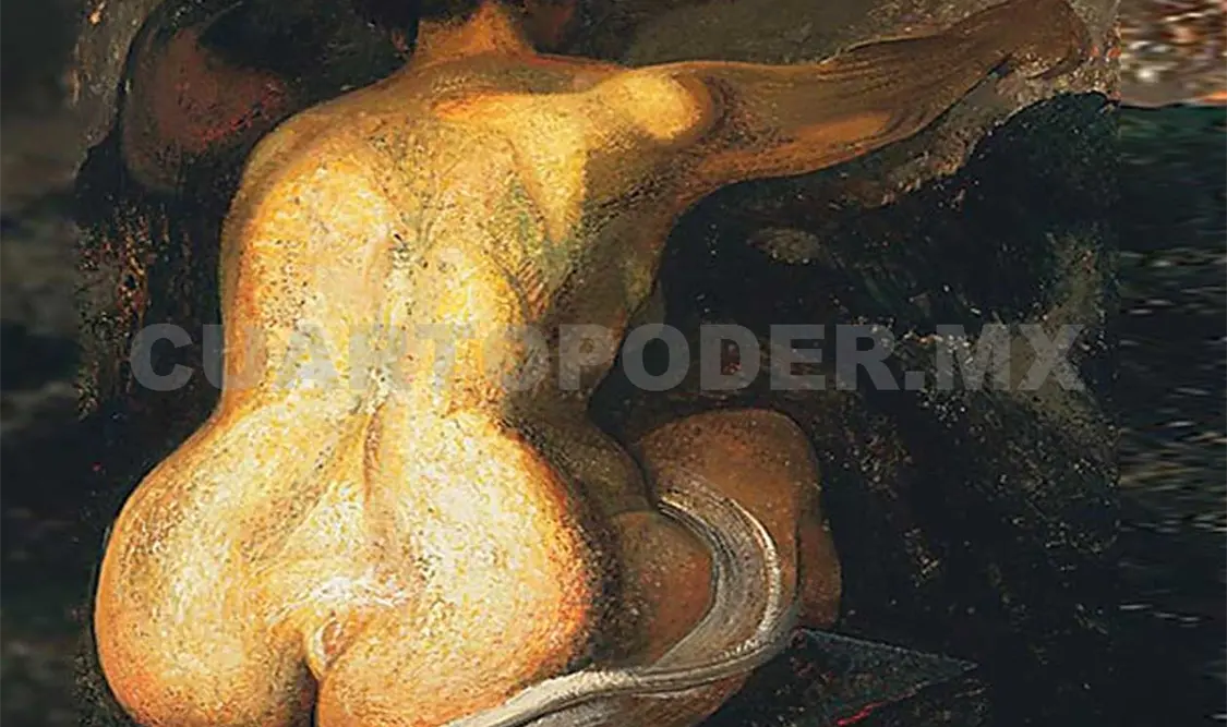 Desnudo (la guitarra), de David Alfaro Siqueiros. Cortesía