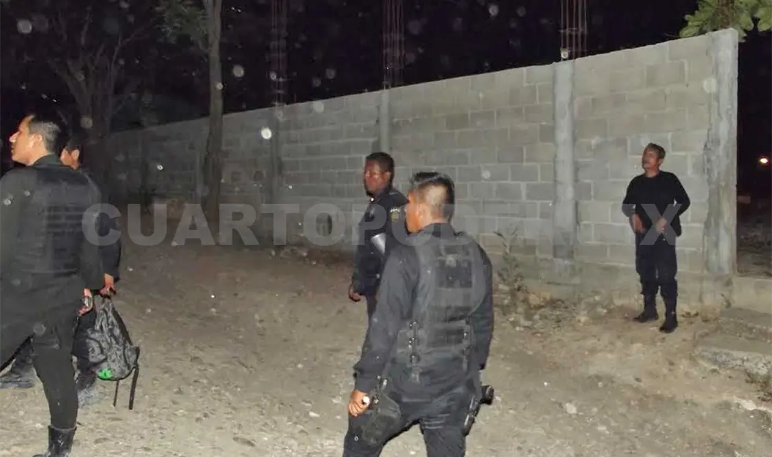 Policías buscaron a María por la colonia Zapata. No la hallaron. A. Alegría / CP