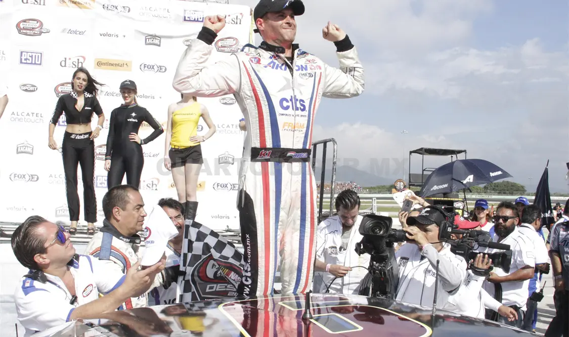 El conductor “hidrocálido” se dijo contento por un segundo triunfo dentro del campeonato. Guillermo Ramos / CP