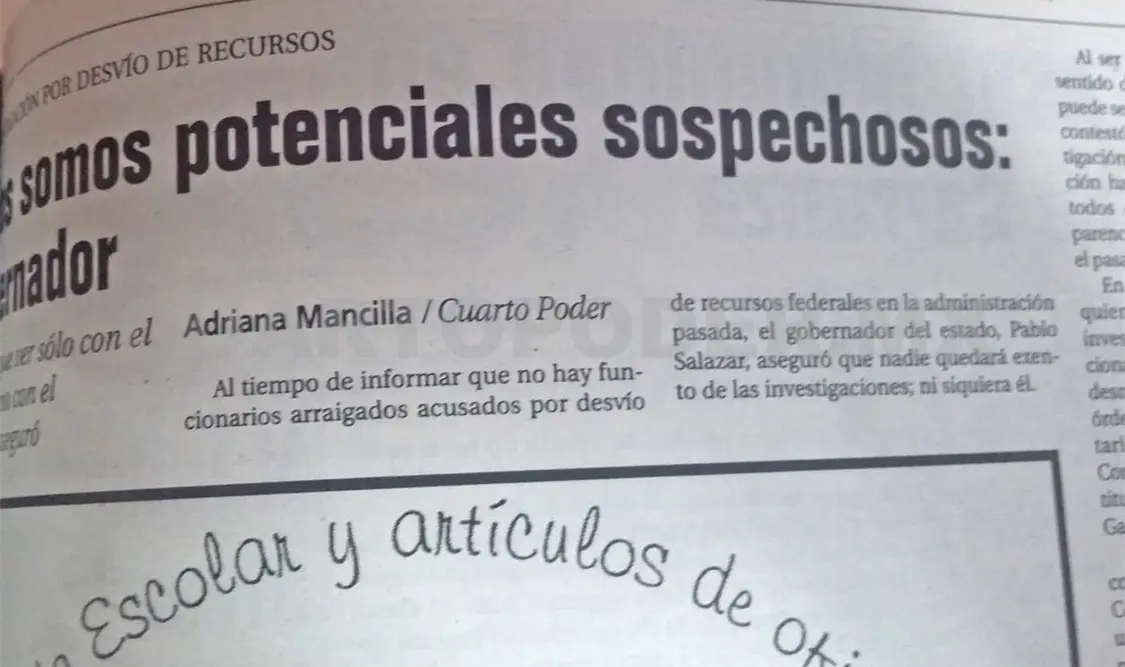 Todos somos potenciales sospechosos: gobernador