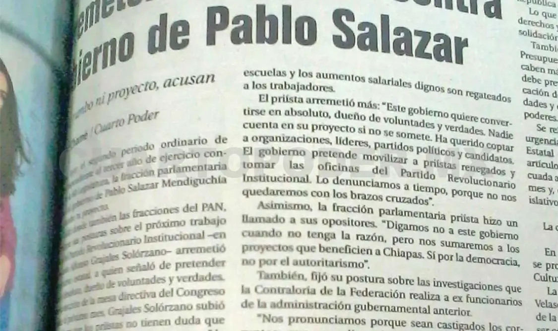 Aspecto de la información publicada por el diario en 2001. CP