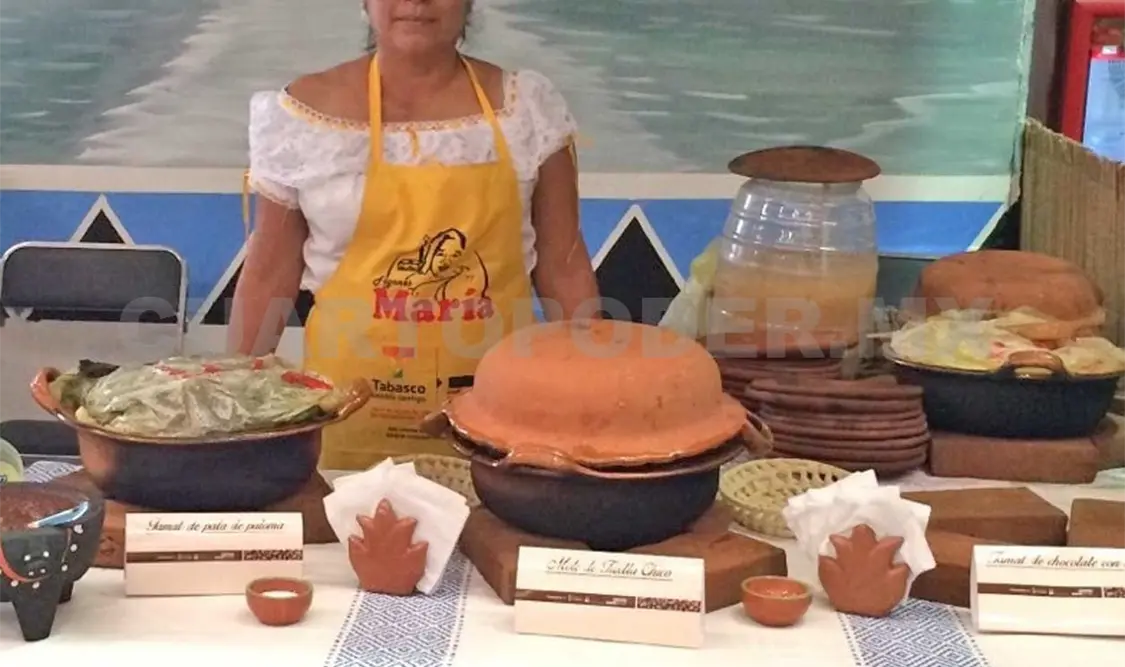 Representación chiapaneca en el Festival del Chocolate de Villahermosa, Tabasco. CP