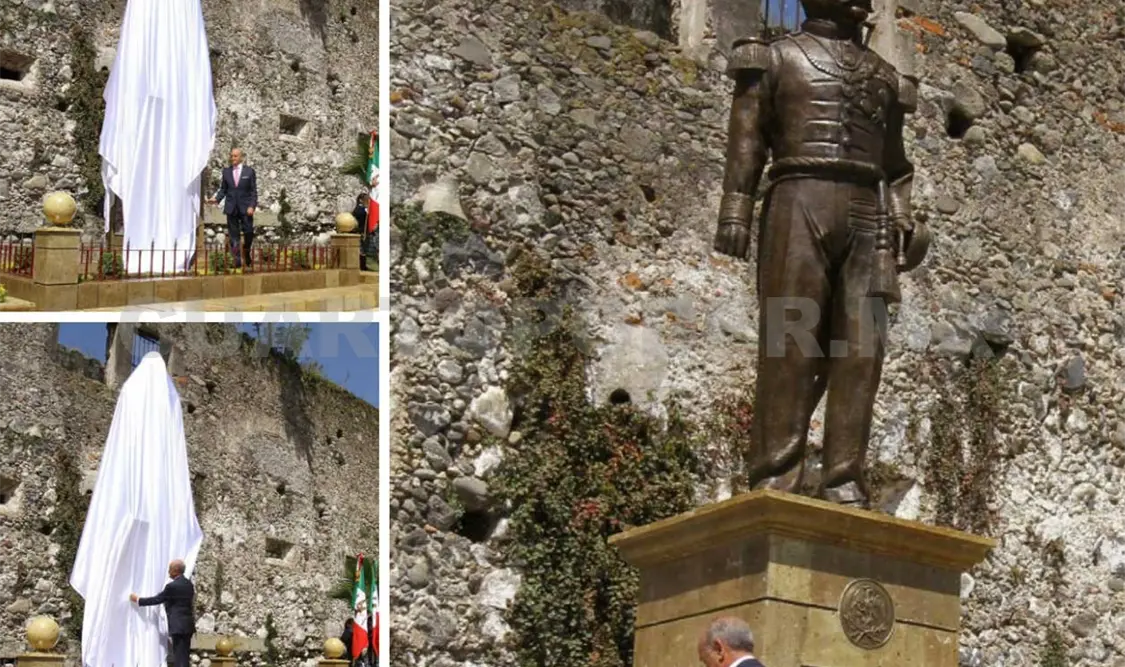 En Orizaba, Veracruz, un grupo de personas repudió la estatua del militar Porfirio Díaz. Agencias