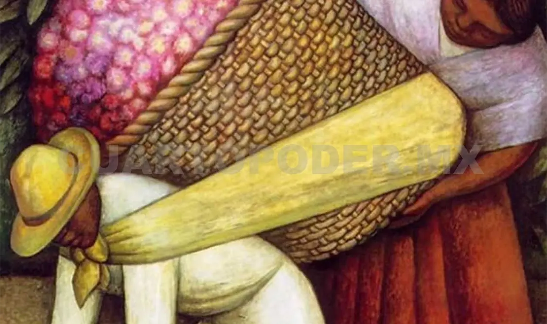 Cargador de flores. Obra de Diego Rivera. Cortesía