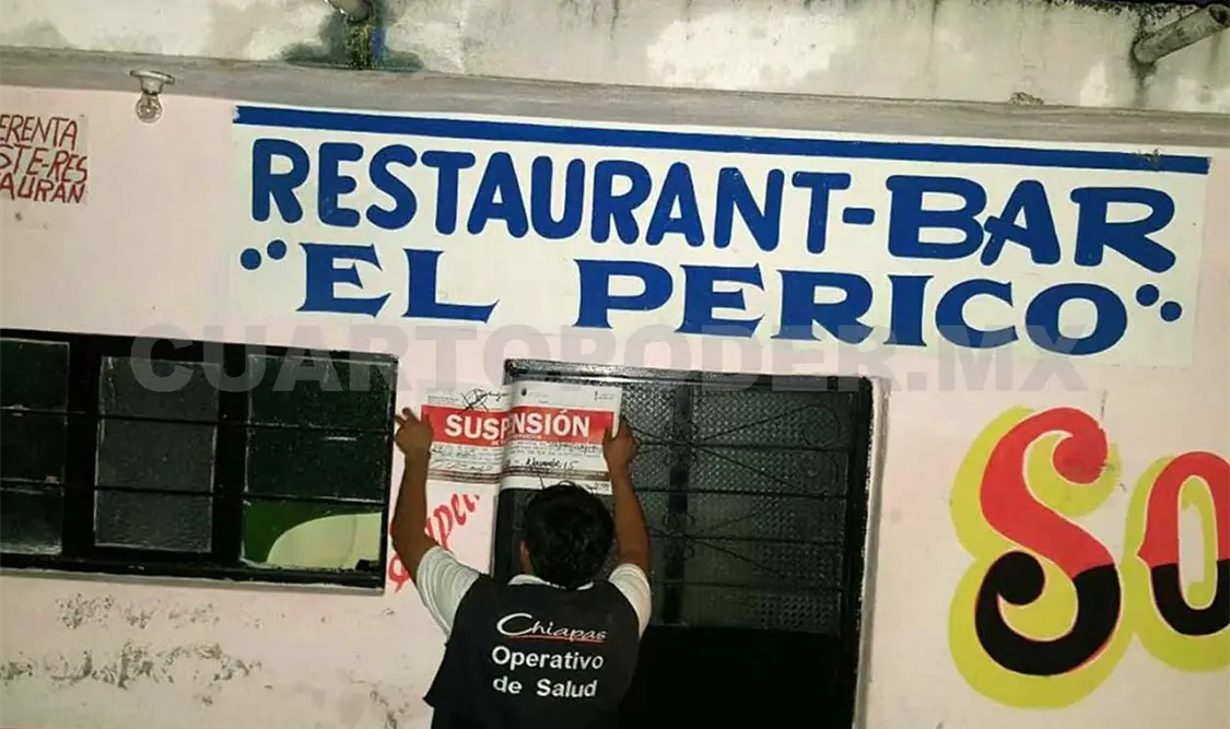 Aspectos de los aseguramientos de bares y cantinas que realizaron ayer la PGJE, PC y la Secretaría de Salud en Tuxtla, Berriozábal y Ocosingo.
