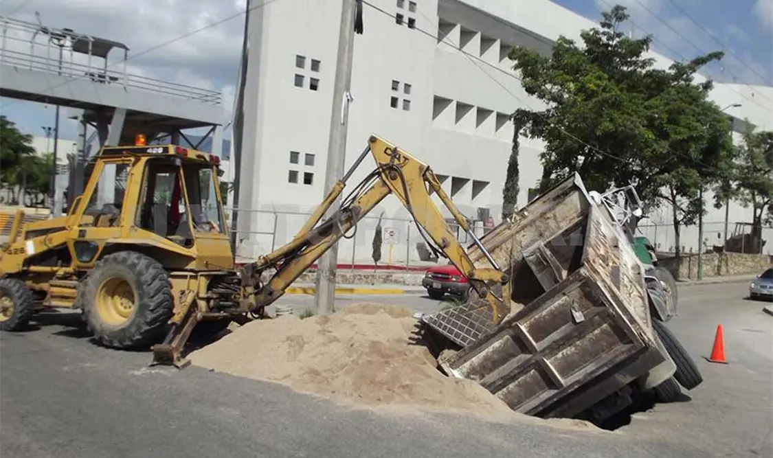 Volteo que se hundió el miércoles pasado. Cortesía