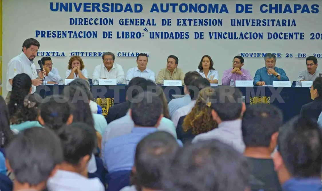 Presentación del libro Unidades de Vinculación Docente 2014 de la Universidad Autónoma de Chiapas. CP