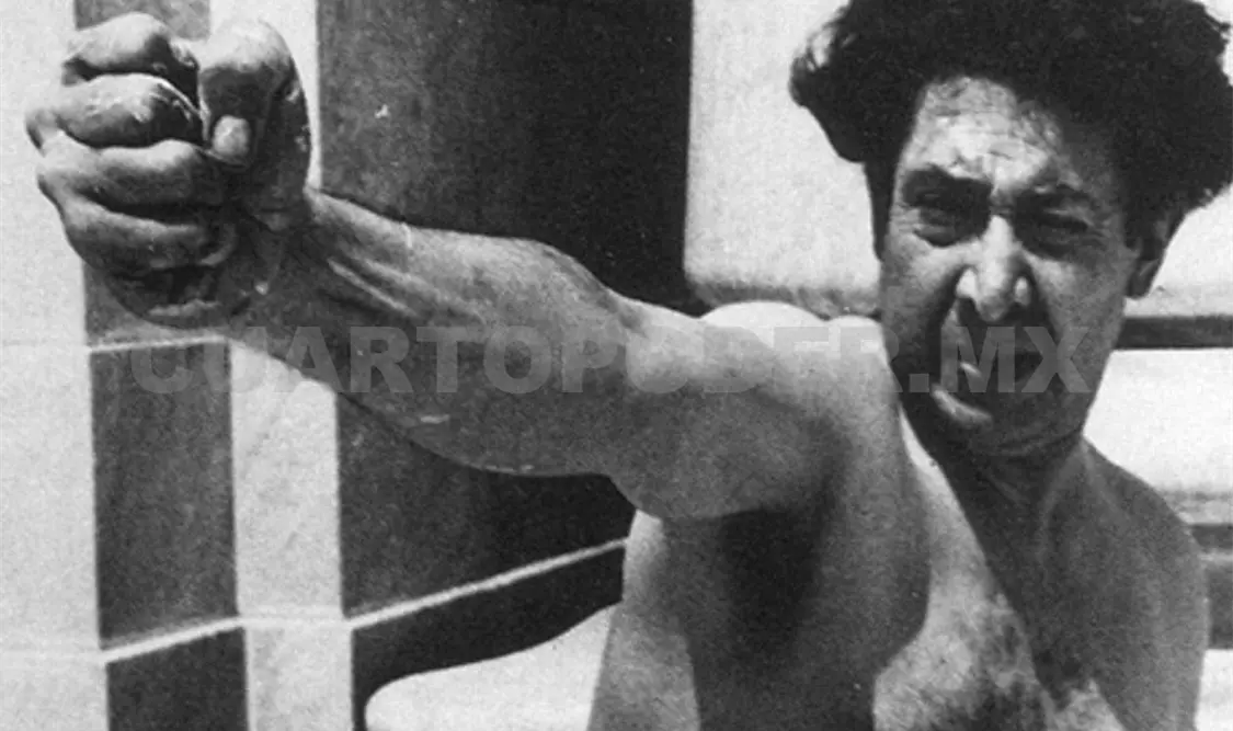 El muralista David Alfaro Siqueiros. Cortesía