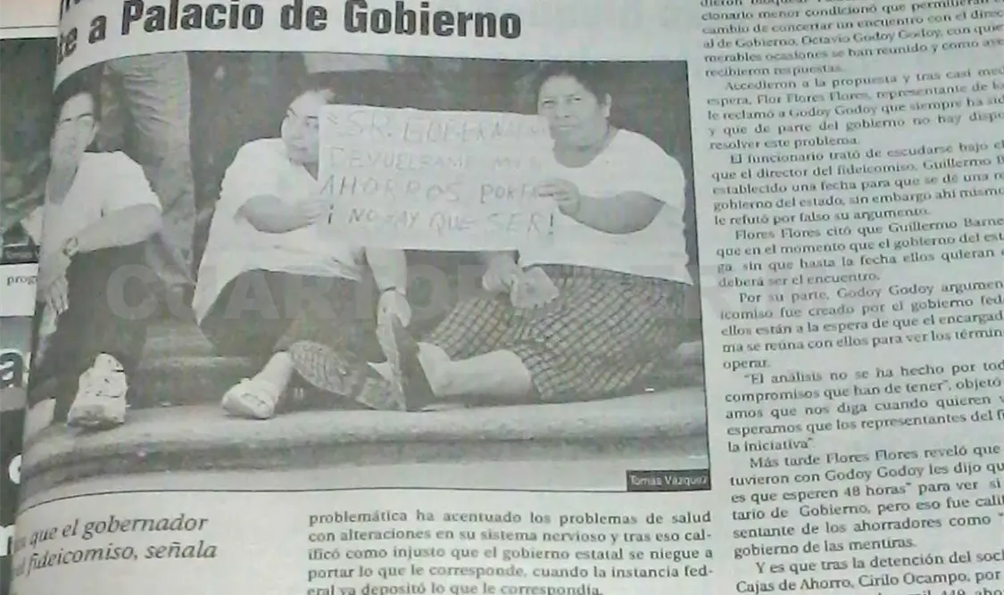Información publicada en el diario en el año 2001. CP