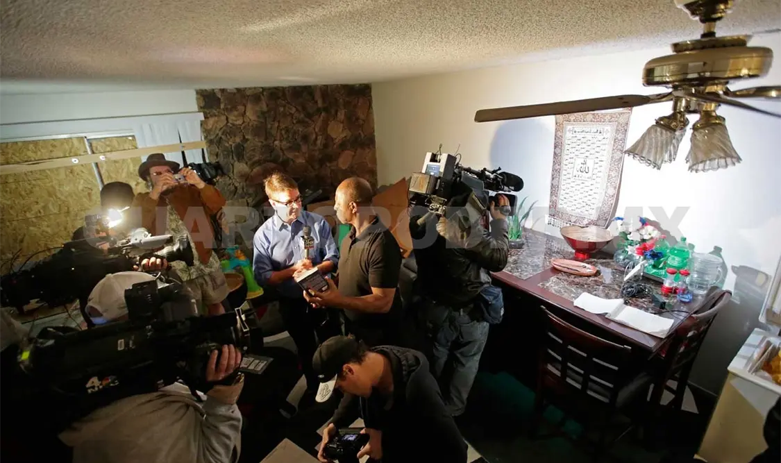 Invade prensa casa de presuntos responsables